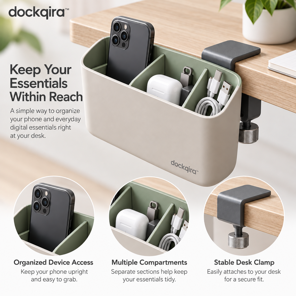 dockqira™ SideLoop Device Caddy