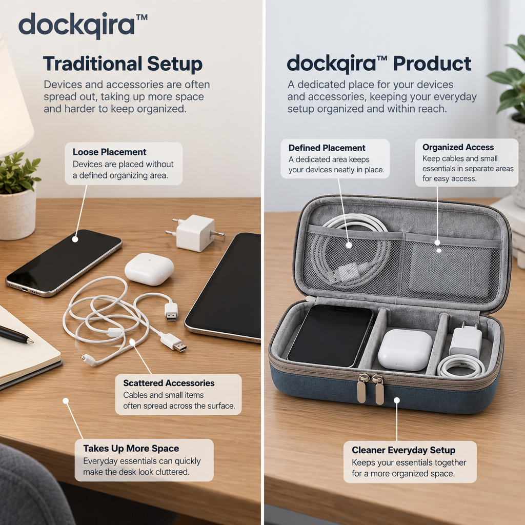 dockqira™ PocketGrid Accessory Case
