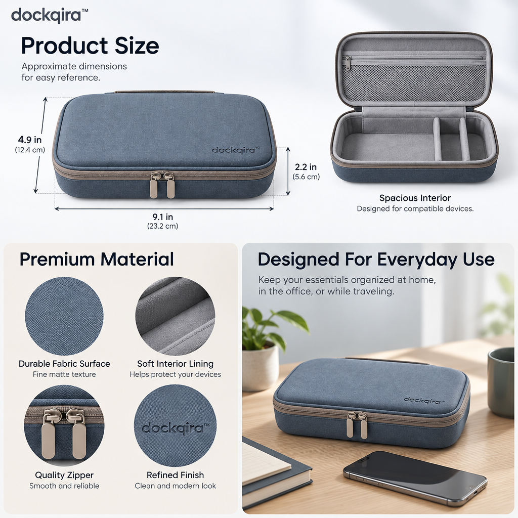 dockqira™ PocketGrid Accessory Case