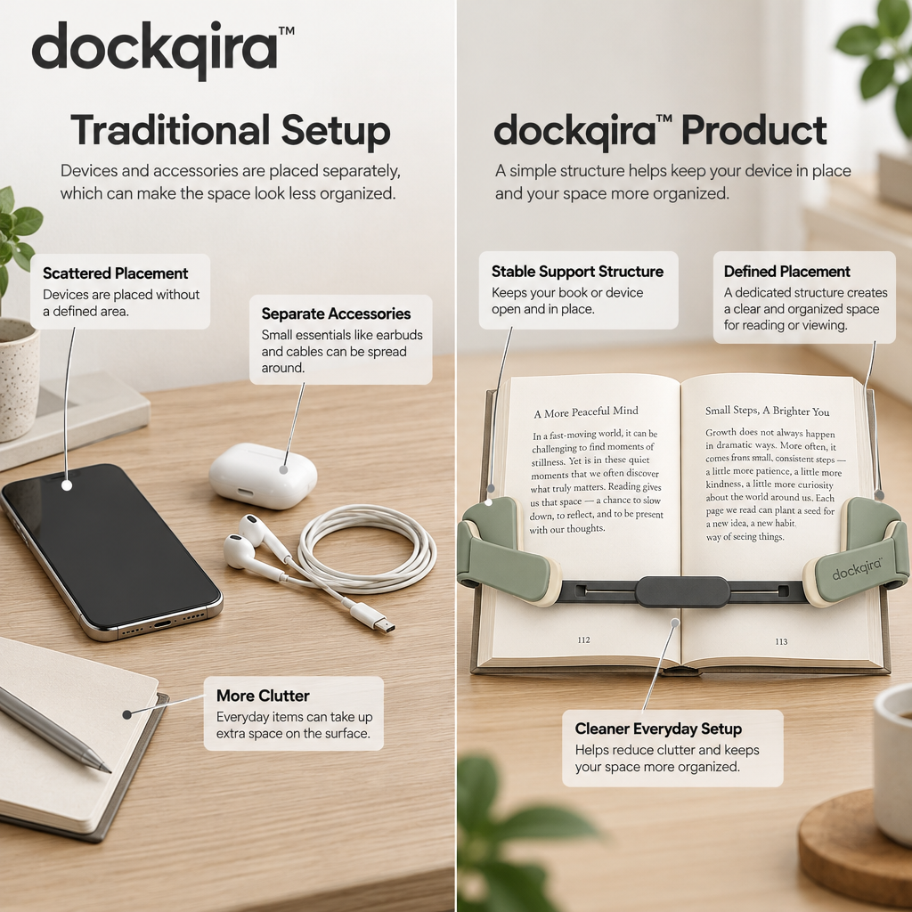 dockqira™ PageHold Reader Clip