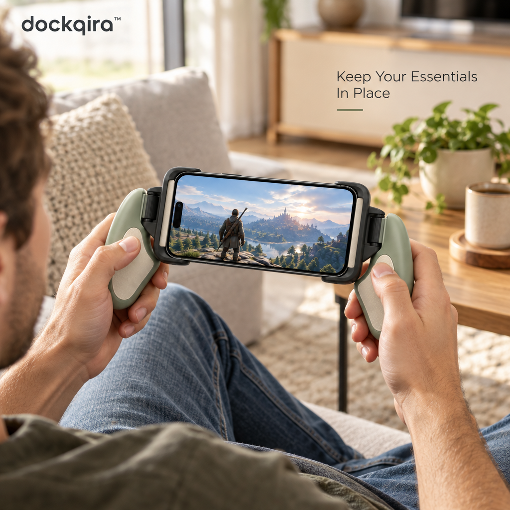 dockqira™ GripArc Mobile Game Handle