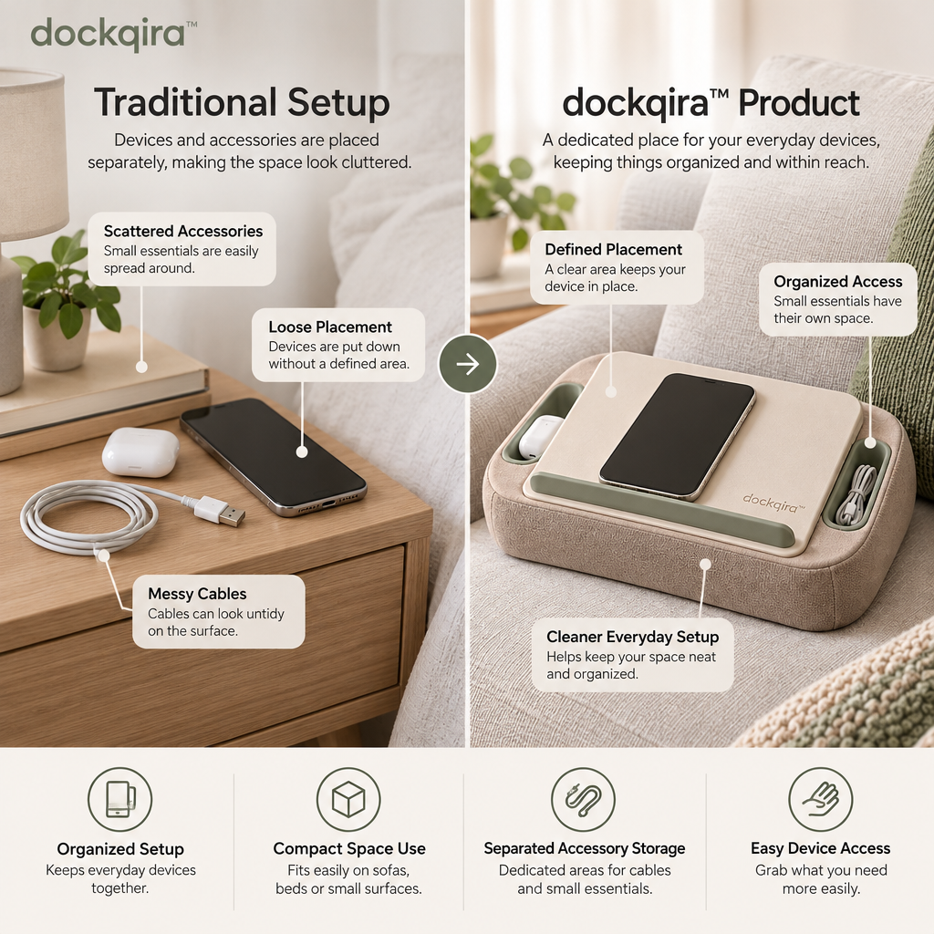 dockqira™ LapLine Device Cushion