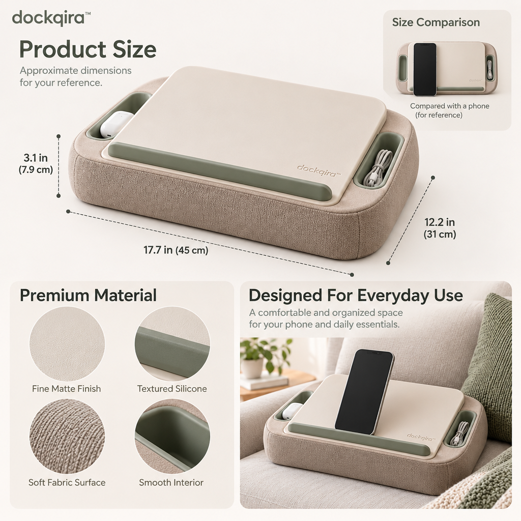 dockqira™ LapLine Device Cushion