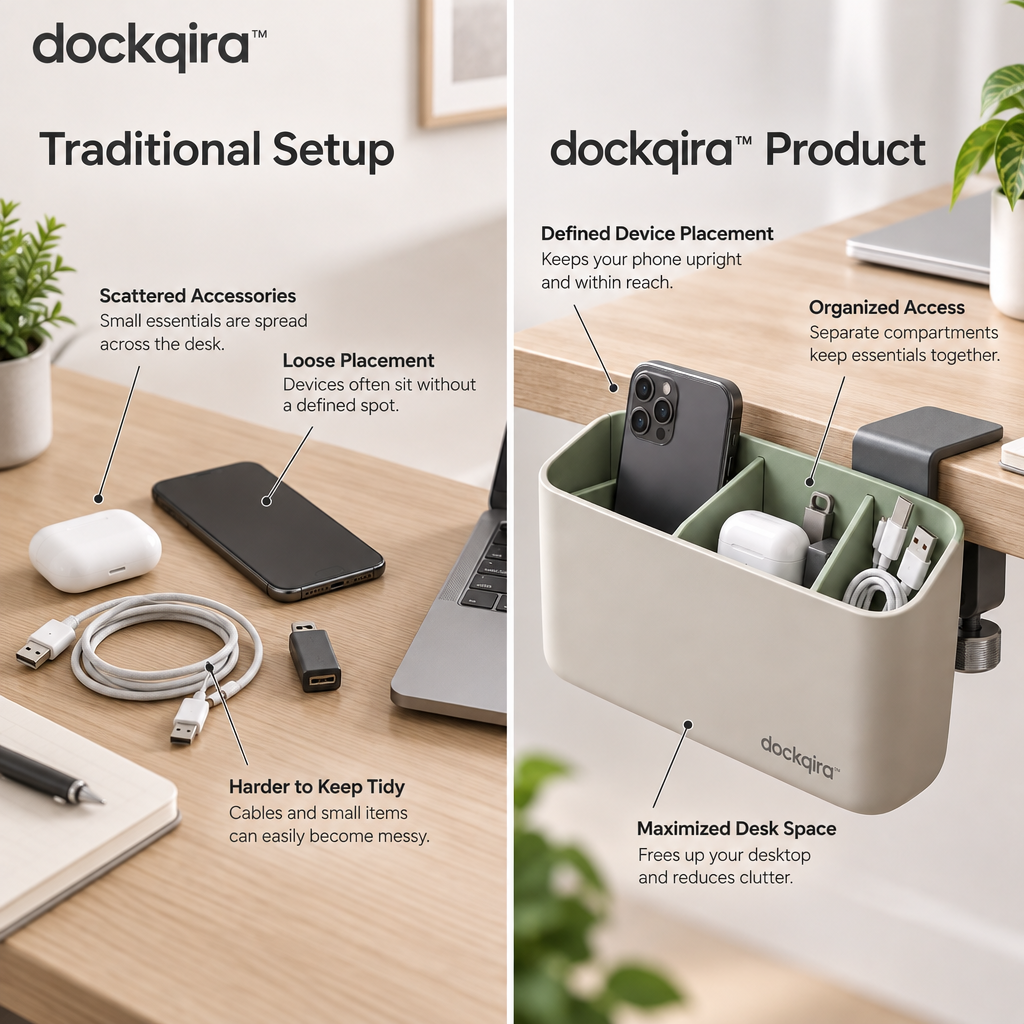 dockqira™ SideLoop Device Caddy