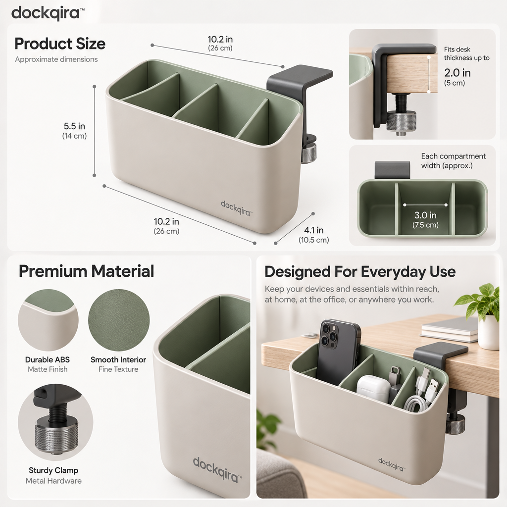 dockqira™ SideLoop Device Caddy