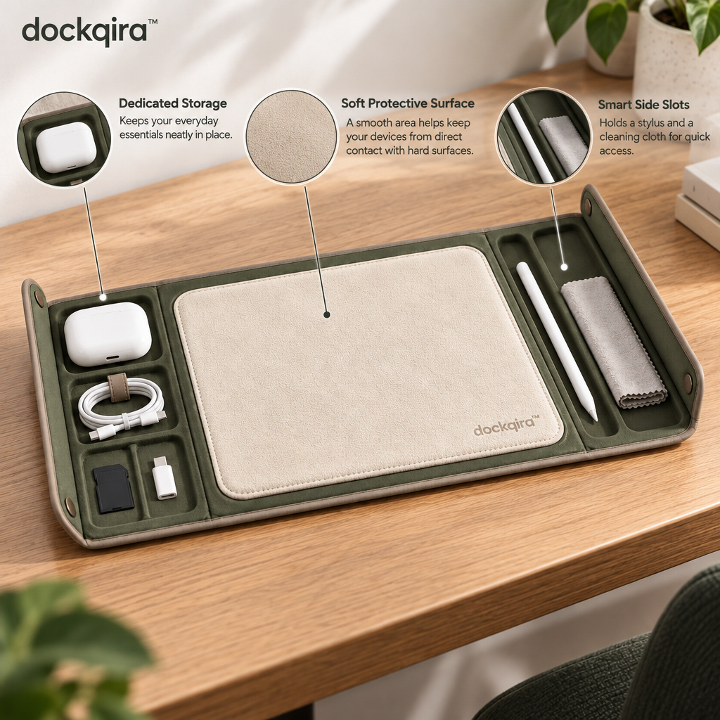 dockqira™ CleanFold Device Mat