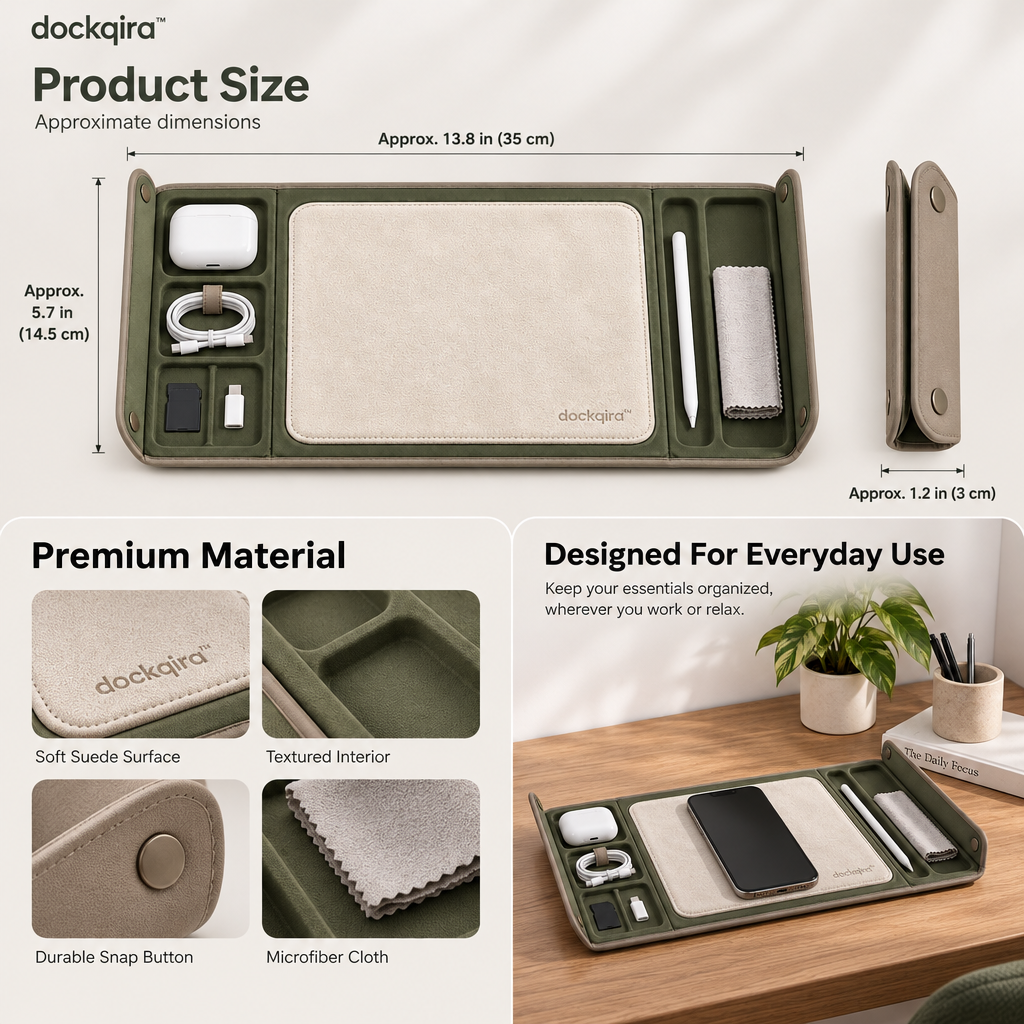 dockqira™ CleanFold Device Mat